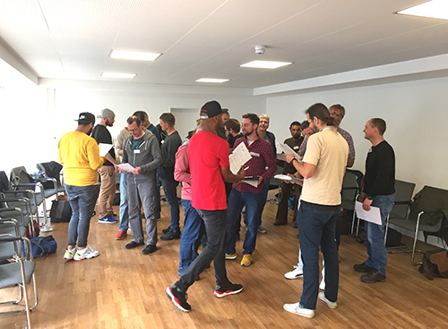 Gruppenarbeit beim Vernetzungstreffen der Fachstelle Jungenarbeit in Hessen
